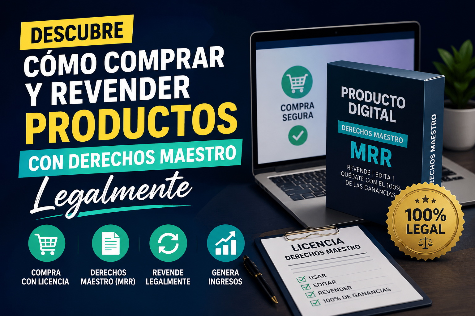 Cómo Comprar y Revender Productos con Derechos Maestro Descubre Cómo Comprar y Revender Productos con Derechos Maestro Legalmente