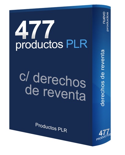 477 PRODUCTOS PLR EN INGLES